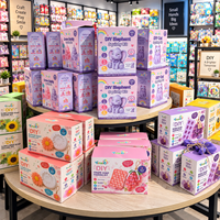 Nouveau Kit DIY et Loisirs Créatifs pour Enfants et Adultes, Jouet Sûr et Amusant, Mousse Cristalline Douce à Presser, Modèle Hamster et Chat, Kit Squishy DIY