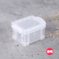 Boîte de rangement de bureau en plastique à compartiments divisés, en PP, format mini, inspirée du design japonais, directement de l'usine