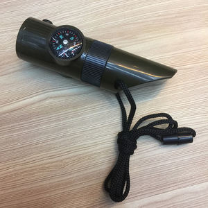 Silbato Multifuncional Portátil 7 en 1 para Exteriores, de Alto Decibelio, Salvavidas, con Linterna, Brújula y Termómetro - Product Image 6