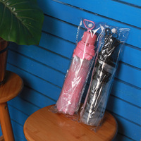 Paraguas Plegable Transparente, Paraguas de Moda para Estudiantes, Estilo Masculino, Paraguas de Plástico para la Lluvia, Parapluie Reforzado