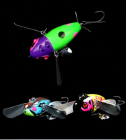 Leurre Bionique Big Splash Surface Gold Cicada Wave Crawler 20g avec Hélice à Effet d'Eau et Hameçons pour la Pêche au Black-Bass