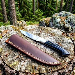 Cuchillo Dorgalesa Hecho a Mano con Hoja de Acero Inoxidable, Punta Caída, Borde Recto y Mango de Micarta OEM - Product Image 1