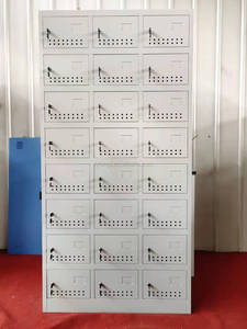 Casier métallique à 24 portes facile à assembler avec clé, en acier laminé à froid, pour le rangement des chaussures, idéal pour le personnel, la salle de sport, l'école - Product Image 4