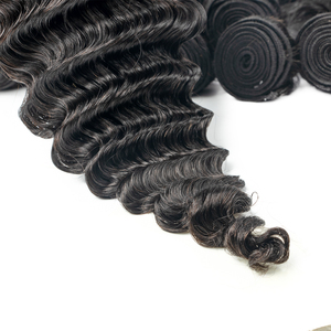 Extensions de <span class=keywords><strong>cheveux</strong></span> vierges de haute qualité, ondulations profondes, boucles bien définies, maintien de la forme longue durée, essentielles pour un usage quotidien - Product Image 2