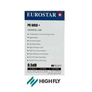 Highfly OEM EUROSTAR P8 GOLD+ Satellite TV High Gain KU Band Single LNB Digital Ready HD - Product Image 6