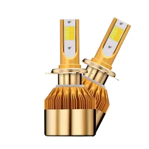 Hyperlight lâmpada para farol automotivo, led, cs, 4800lm, 38w, 3000k, 6000k, cor dupla, para carros