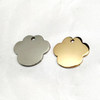 Vente en gros de porte-clés mousquetons personnalisés en acier inoxydable, vierges, pour la mode, et de médailles d'identification pour animaux de compagnie avec gravure laser