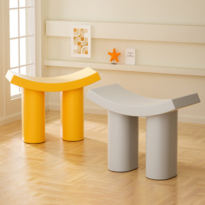 Taburete Infantil de Plástico con Diseño de Elefante Nórdico, Banco Portátil para Cambiar Zapatos en la Entrada, Taburete Bajo Moderno y Minimalista para el Hogar - Product Image 3