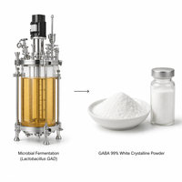 LCHBIO Acide Gamma-Aminobutyrique (GABA) en vrac 99% en poudre, procédé de fermentation authentique, qualité alimentaire, haute pureté, qualité constante