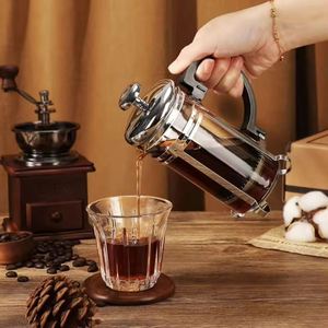 Coffee Accessories <b>Gift</b> <b>Box</b> High Quality Hot Sale Wood Manual Coffee Grinder with Glass French Press 2026 New Ideas - Product Image 4