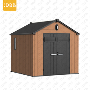 <span class=keywords><strong>Caseta</strong></span> de jardín de 8x8 pies <span class=keywords><strong>para</strong></span> patio trasero, cobertizo de plástico <span class=keywords><strong>para</strong></span> cortacésped con <span class=keywords><strong>estructura</strong></span> de acero galvanizado en el techo, cobertizos de almacenamiento exteriores de China en venta - Product Image 1