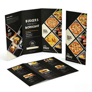 Impression personnalisée de brochures promotionnelles en papier, pliées en trois ou en deux, dépliants, prospectus, menus de restaurant - Product Image 1