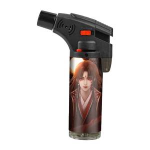 2023 Offre Spéciale logo personnalisé Portable prix le moins cher en gros puissant briquet torche oblique rechargeable de haute qualité - Product Image 2