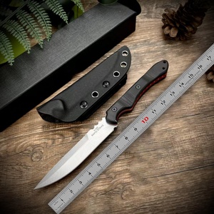 Cuchillo de Acero Inoxidable Personalizado de Primera Calidad con Funda Kydex, Mango G10, Clip de Cinturón Ajustable y Portátil para Camping - Product Image 6
