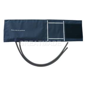 Nihon Kohden (신생아/유아/어린이/성인/THIGH) 과 호환되는 듀얼 튜브 블루 TPU NIBP 커프와의 혈압 커프 - Product Image 4