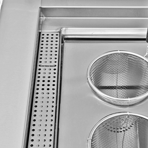 Cuiseur à pâtes à induction commercial Lestov avec passoire à 9 nouilles pour restaurant cantine cuisine hôtel - Product Image 5