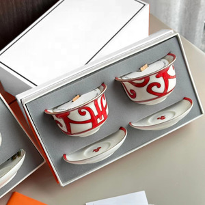 Luxurious Ceramic Tea Cup and Saucer Romantic Soy Wax Scented <b>Candle</b> for Art Display Party <b>Gift</b> - Product Image 4