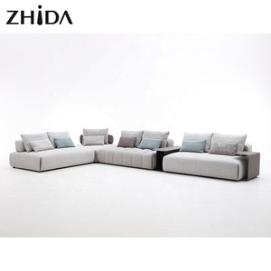 Set di Divani Componibili in Tessuto dal Design Italiano Moderno per Appartamenti, Hotel, Officine e Ville - Arredamento per Soggiorno - Product Image 2