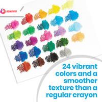 24 couleurs Twist Pastel Silky Crayon Neon Color Soft Gel Surligneur Marqueur Stylo