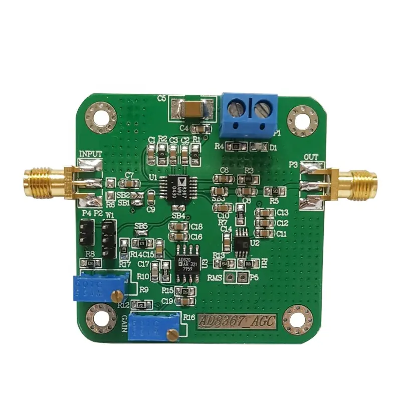 Taidacent amplificador de banda larga, ad8367 agc linear db contínuo analógico automático ganho controle variável ganho óptico detector de largura de banda