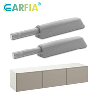 Loquet magnétique Garfia à poussoir et verrouillage, loquet de porte à ouverture par pression, quincaillerie d'armoire pour loquet tactile de porte et arrêt de tiroir silencieux
