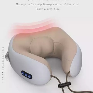 Masseur électrique pour le cou à usage domestique, best-seller, en forme de U, rechargeable, avec fonction de chauffage - Product Image 4