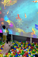 Mini projecteur Offre Spéciale avec écran de projection pour aire de jeux intérieure et parc de trampoline
