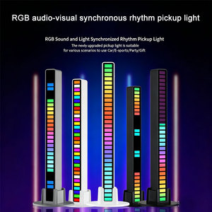 Lámpara de escritorio RGB con control por voz, sincronización rítmica, ambiente musical colorido y luz LED creativa con sensor - Product Image 3