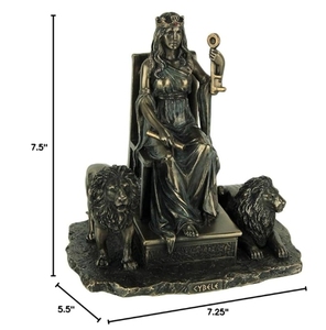 Estatua revestida de bronce de la antigua diosa <span class=keywords><strong>madre</strong></span> griega en resina - Product Image 3