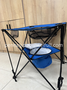 Banc pliable de Camping en plein air <span class=keywords><strong>4</strong></span> porte-gobelets, panier de nourriture isolé <span class=keywords><strong>Table</strong></span> <span class=keywords><strong>pliante</strong></span> avec Coller - Product Image 5