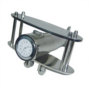 Latest Selling Elegant Airplane Models <b>Clock</b> Portable Showcase Decor Accessories Good Business Giftware Aluminum Aircraft <b>Clock</b> - Product Image 1