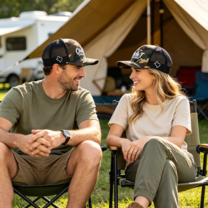 Gorra de Béisbol de 6 Paneles con Logotipo Personalizado, Camuflaje, Bordado Duradero, Parche de Cuero, Malla Transpirable, Ajustable con Cierre a Presión - Product Image 4