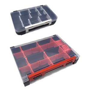 OEM 5コンパートメント釣り道具箱 釣りルアーボックス プラスチックオーガナイザーボックス 収納 5グリッドアクセサリーケース 釣り道具 - Product Image 6