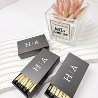 Offre Spéciale – Allumettes Personnalisées en Bois Longues pour Décoration Esthétique, Accessoires d'Allumage pour Bougies Parfumées