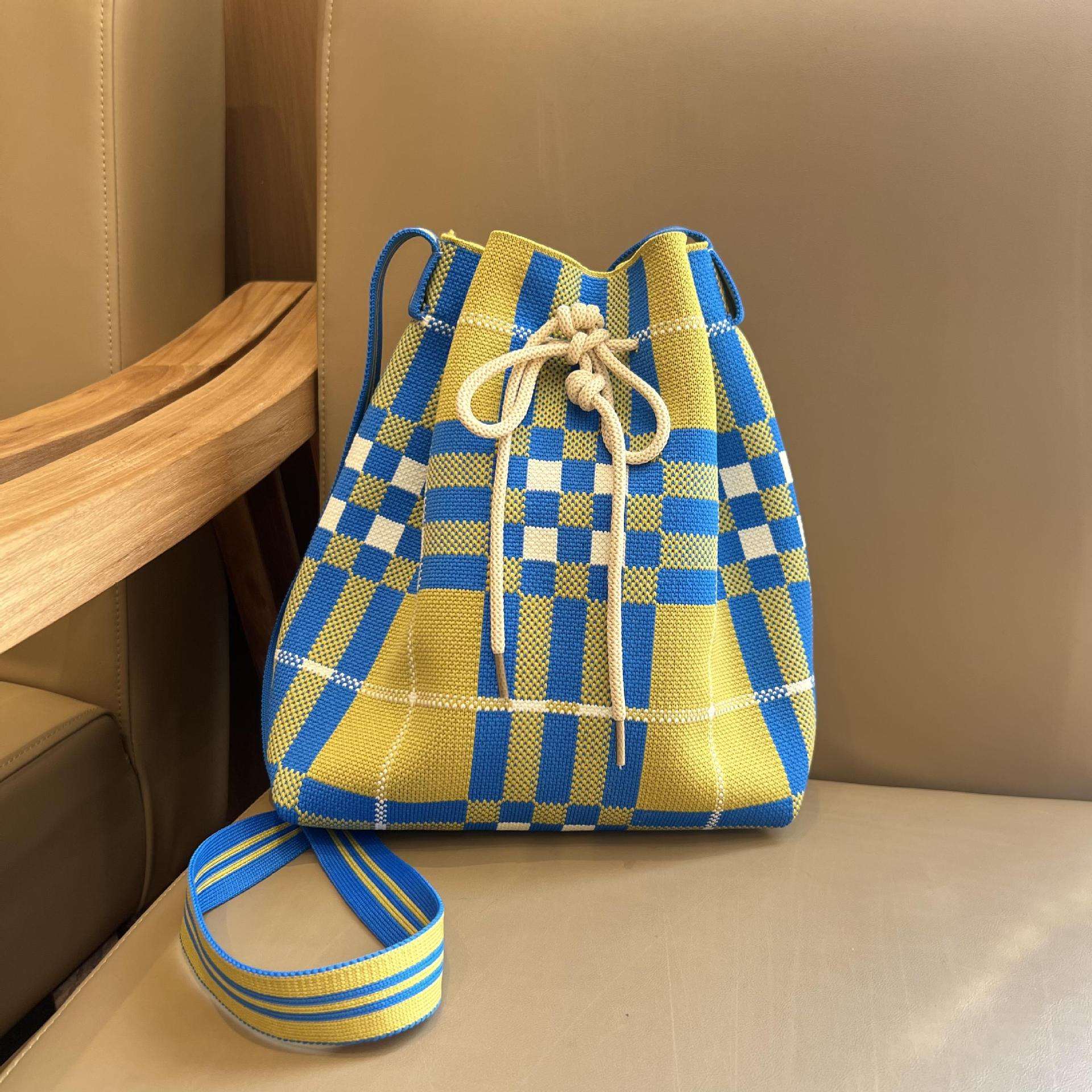 Plaid yellow - 26x30