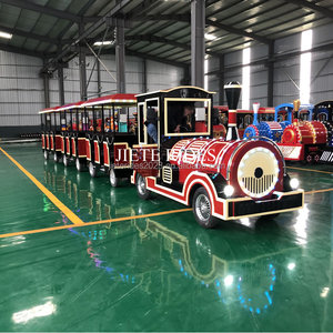 Chất lượng cao tàu điện đặt 27 chỗ điện trackless <span class=keywords><strong>Train</strong></span> công viên giải trí tàu du lịch - Product Image 1