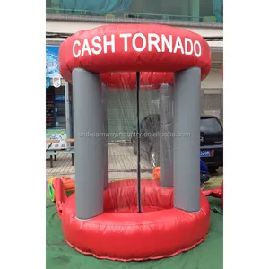 Cabina de dinero inflable personalizada, máquina de dinero inflable para promoción