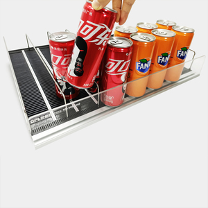 Gravity Feed Beverage <strong>Can</strong> Organizer- Adjustable Soda <strong>Can</strong> <strong>Dispenser</strong> Rack for Supermarket Shelves &amp; Commercial Cooler Storage - Product Image 2
