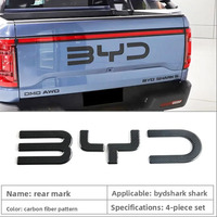 Autocollant décoratif pour emblème de calandre avant, logo ABS, couvercle de logo avant pour BYD SHARK 2025, directement de l'usine