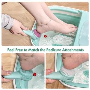 OEM Dobrável Pé Spa Bolha Massager Musical Função Calor 3 Pedicure Anexos Pé Soak Tub Handle-Presente para os Pais Esposa - Product Image 2