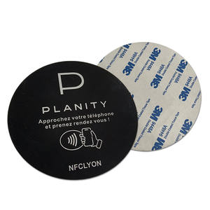 OEM Maßgeschneiderte 13,56 MHz Wasserdichte Selbstklebende Wiederbeschreibbare NFC-Zahlungsplakette Acryl-Aufkleber für Google-Bewertungen auf Französisch - Product Image 3
