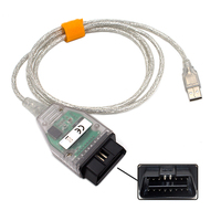 Câble Mini VCI de meilleure qualité pour BMW pour INPA K + CAN K CAN pour INPA & NPA K Dcan Analyseur de moteur OBD2 en langue anglaise