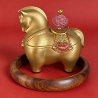 Sculpture de cheval porte-bonheur personnalisable en cuivre BZY, ornement de bureau et décoration d'intérieur
