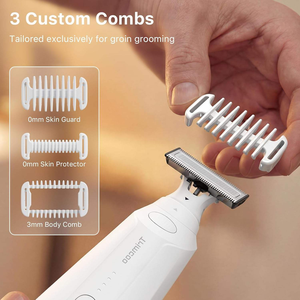 Tondeuse à poils corporels Manscape H6 One MagBlade Pro - Étanche IPX7 - Utilisation humide et sèche - Convient pour le rasage du corps entier - Blanc - Product Image 4