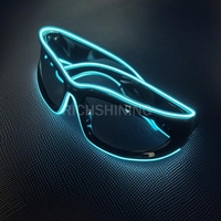 RICHSHINING Vente directe d'usine, lunettes LED néon à 10 couleurs et 3 modes clignotants, lunettes fluorescentes pour la décoration de fêtes et de festivals