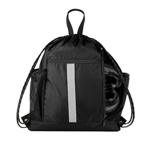 Factory Custom Logo Printing Well Price Sports Backpack Bag Promotional 210D Polyester Draw String Bag Packing Drawstring Bag