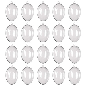 Adornos de Huevos Transparentes de Plástico Hueco para Pascua, Reutilizables y Duraderos para Navidad y <span class=keywords><strong>A</strong></span>ño Nuevo, Tamaños de 63 mm/80 mm/100 mm - Product Image 6