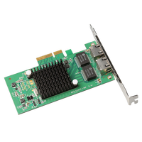 I350-T2 Intel personnalisée en gros carte réseau Pci Express 10/100/1000Mbps serveur interne filaire Dvr RJ45 Interface certifiée RoHS