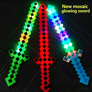 Espada Láser LED de Juguete con Sonido y Luces Pixeladas para Fiestas Infantiles - ¡Gran Venta! - Product Image 1