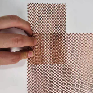 Maille filtrante expansée en diamant de cuivre rouge de 0.5mm 1mm d'épaisseur - Product Image 3